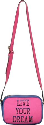 Alberta Ferretti Leather And Canvas Crossbody Bag