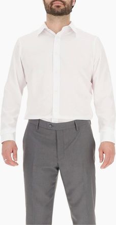 Scotch & Soda Mens Oxford Long Sleeve Shirt Collar Shirt - White - Size: 15.5 inch