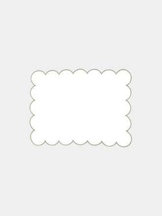 Angela Wickstead Home Diletta Scalloped Linen Placemats (Set of 4)