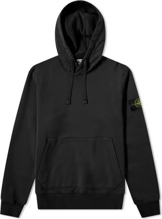 Stone Island Garment Dyed Popover Hoodie Black 741564151-V0029