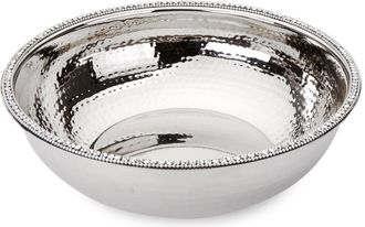 Classic Touch Stainless Steel Bowl w Stones