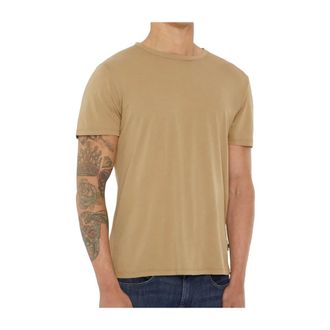 7 For All Mankind T-Shirts, male, Beige, Size: M Featherweight T-shirt