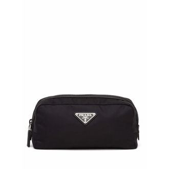 Prada Re-Nylon Triangle-logo Wash Bag