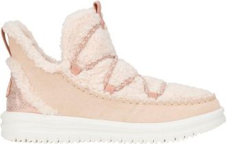 HeyDude Camden Suede Cozy Winterschuhe f&uuml;r Damen | beige/wei&szlig;