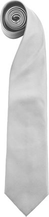 Premier Heren Kleuren Gewone mode / Business Tie (Pakket van 2) (Zilver)