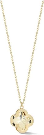 Ember Fine Jewelry 14K Cut Clover Necklace