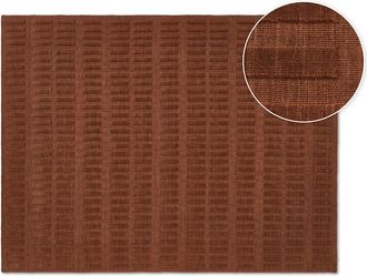 Castlery Handwoven Geometric Pattern Area Rug by Castlery, 9 x 12 Red