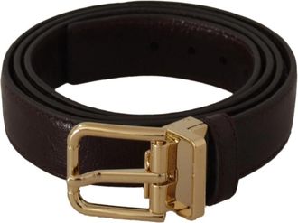 Dolce & Gabbana Prachtige Riem - unisex - Riemen - Bruin - ONE Size - Leer - Accessoires