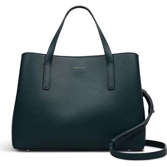 Radley London Dukes Place Medium Top Zip Satchel Crossbody Bag in Teal at Nordstrom Rack