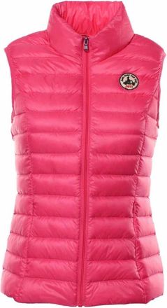Jott Seda Sleeveless Puffer Vest - Dames - Bodywarmers - Roze - 4XL - Satijn - Jassen
