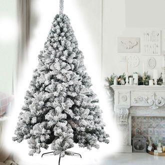 Trade Shop Trade Shop - Albero Di Natale Innevato 180 Cm Nataluna Super Folto Effetto Neve Modello Aspen