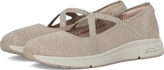 Skechers Martha Stewart Arch Fit Living - Meadow Walk Womens Shoes Taupe : 6.5 B - Medium, Textile
