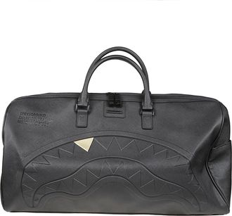 Sprayground Blacked Out Embossed Gold Tooth PVC Duffle Bag