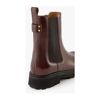 Maison Toufet Schoenen, Dames, Bruin, 41 EU, Leer, Bottine Joyce