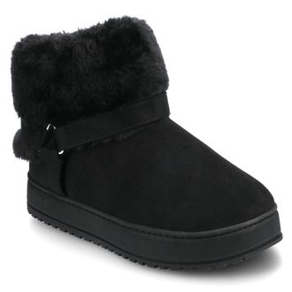 Journee Collection Womens Thada Sherpa Slipper Bootie