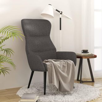 vidaXL Sill&oacute;n De Relax De Tela Gris Oscuro Vidaxl