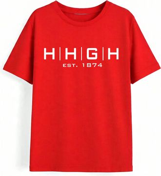 Generic Heart F.C. Top, Classic Scottish League Football Shirt, Midlothian Team Support Gift Tee (Red, 11 Years)