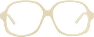 Valentino 59mm Oversize Optical Frames in Ivory Transparent at Nordstrom Rack