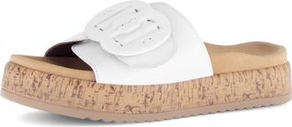 Gabor Platform Slide Sandal in White at Nordstrom, Size 10.5-11Us