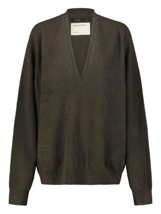Frenckenberger V-neck cashmere sweater - Green