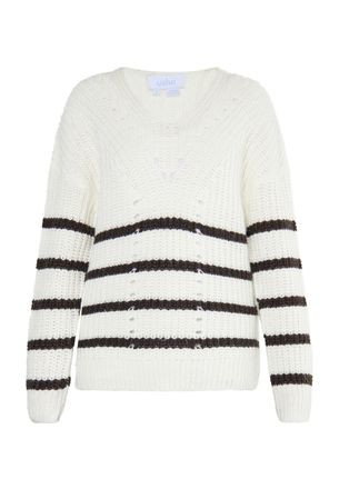 Usha Gebreide trui Dames wit