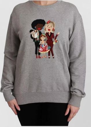 Dolce & Gabbana cotton embroidered crewneck sweatshirt