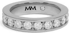 Melinda Maria Ashley Infinity Band Ring in Silver-White at Nordstrom, Size 10