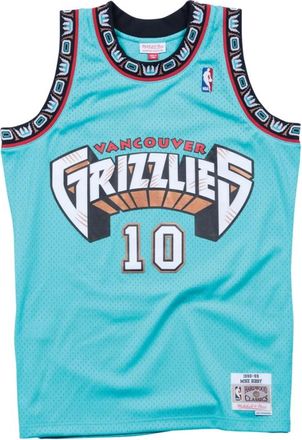 Mitchell & Ness Sportswear, male, Blue, Size: S Vancouver Grizzlies Mike Bibby Swingman Jersey