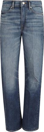 7 For All Mankind Straight Jeans - Dames - Regular Fit Jeans - Blauw - W25 - Jeans
