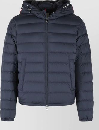 Moncler hooded vermeille short quilted down jacket
