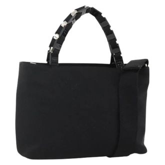 Ferragamo Pre-owned Nylon Handtas - Dames - Vintage Schoudertas - Zwart - ONE Size - Nylon - Vintage