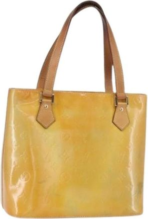 Louis Vuitton Pre-owned Leren Tote Bag - Dames - Vintage Shopper - Geel - ONE Size - Leer - Vintage