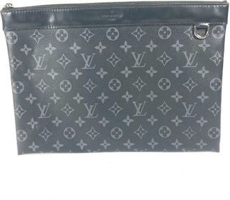 Louis Vuitton Black Monogram Eclipse Monogram Eclipse Clutch Bag Pochette Pouch (Pre-Owned)