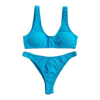 F**k Mujer, Trajes de ba&ntilde;o, Azul, Talla: L