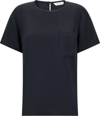 Max Mara Black Round Neck T-Shirt