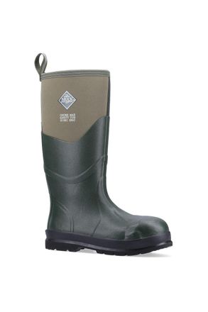 The Original Muck Boot Company Chore Max S5 Safety Wellington in Green | Size: 8