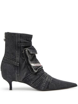 Diesel D-Venus laarzen met zak - Zwart