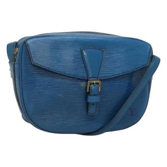 Louis Vuitton Tweedehands leren Louis Vuitton tassen - Dames - Pre-owned - Blauw - Maat: ONE Size Leer