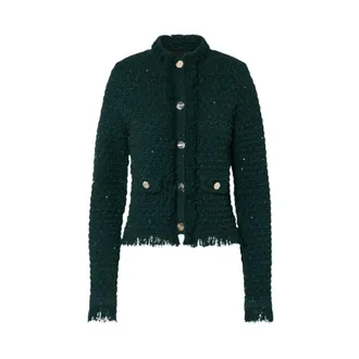 Liu Jo Gebreid jasje - Dames - Truien - Groen - Maat: XL Viscose
