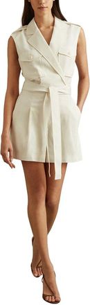 Reiss Rory Pocket Detail Wool-Blend Playsuit