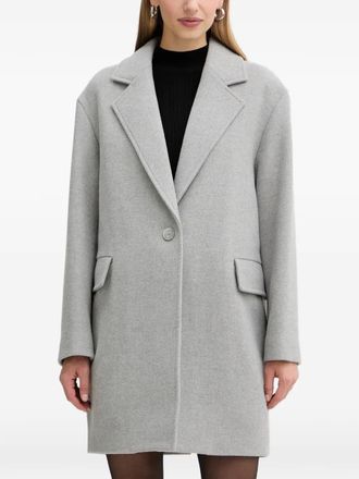 BOSS Calesara button-fastening coat - Grey