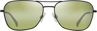 Maui Jim Sunglasses Naauao Ht675 02 Black/Green Unisex Polarized