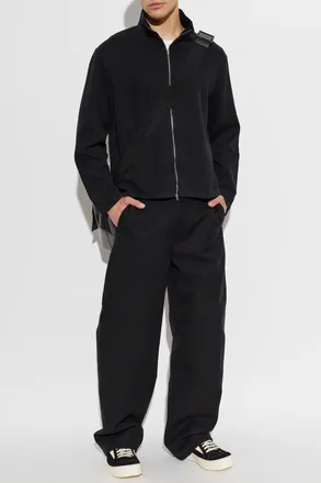 Our Legacy Sweatshirt With A Stand-up Collar, Mens, Black