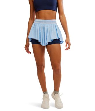 Free People Movement FP Movement Sultry Skort Womens Blue Elastic Waist Performance GBO3661