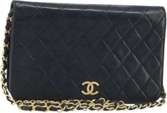 Chanel Pre-owned Shoulder Bags, female, Black, Size: ONE SIZE Pre-owned Vintage Shoulder Bag