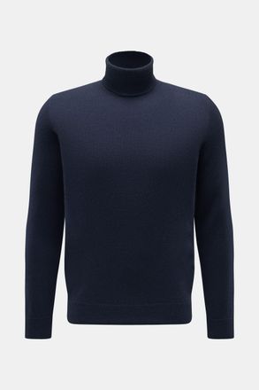 Braun Hamburg Men - Cashmere turtleneck jumper navy