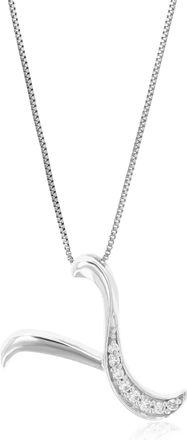 Vir Jewels 1/12 cttw Lab Grown Diamond Alphabet Pendant Necklace in Sterling Silver with Chain For Women