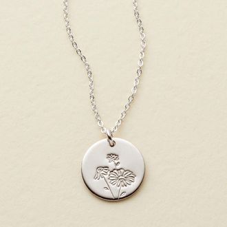 Made by Mary April Birth Flower Necklace