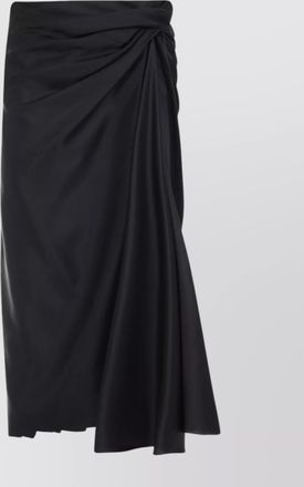 Balenciaga draped skirt asymmetric hem