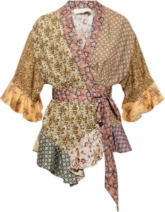 Zimmermann Fairlight Scarf Wrap Top
